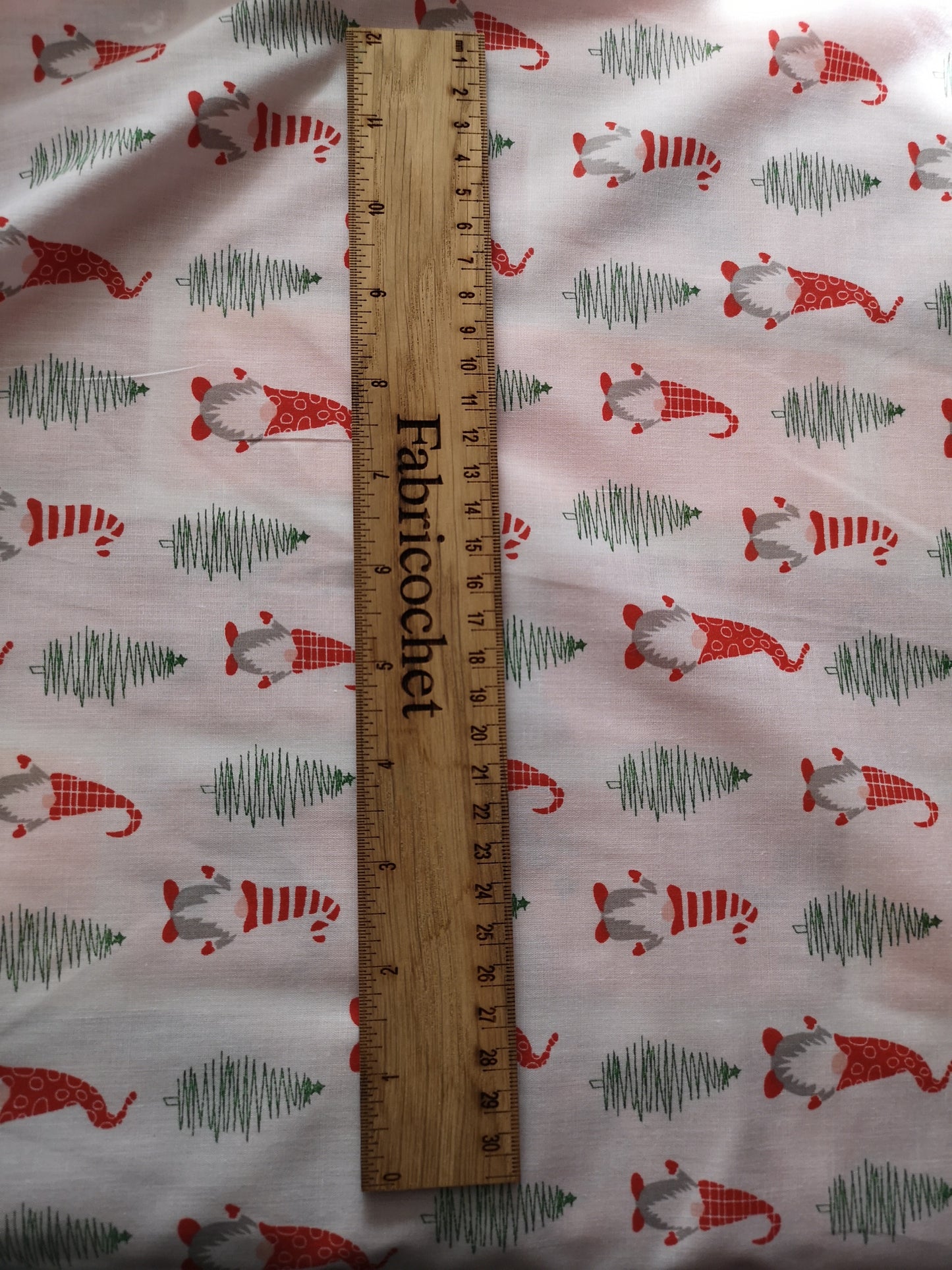 Christmas polycotton: frenchies, French bulldog, ho ho ho, gnomes