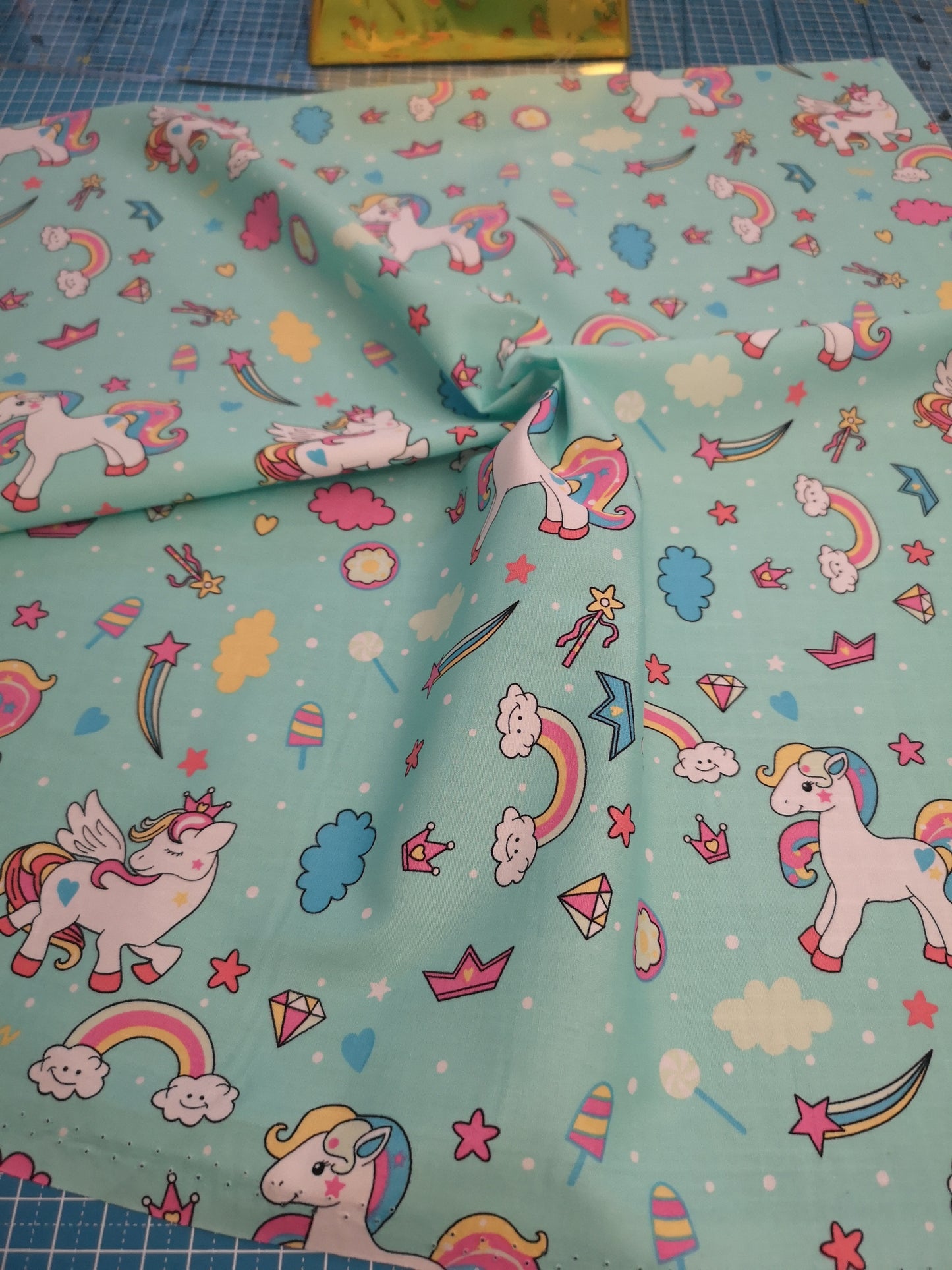 Rose & Hubble cotton poplin Kids prints: unicorn, dinosaurs, alpaca, flamingo, summer, ice cream, cactus